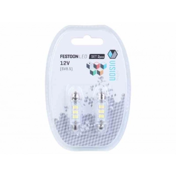 Żarówka VISION Festoon SV8.5 41mm 12V 6x 2835 SMD LED, biała, 2 szt.