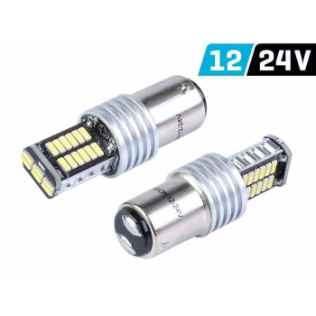 Żarówka VISION P21/5W BAY15d 12/24V 30x 4014 SMD LED, CANBUS, biała, 2 szt.