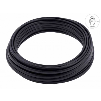 Listwa dekoracyjna rantowa, czarny mat, 8 x 6 mm x 20 m