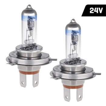 Żarówki VISION crystal white H4 24V 75/70W P43t +150%, 2 szt.