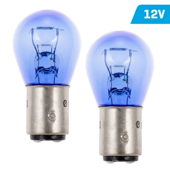 Żarówki VISION P21/5W 12V 21/5W BAY15d, super white, blister 2 szt.