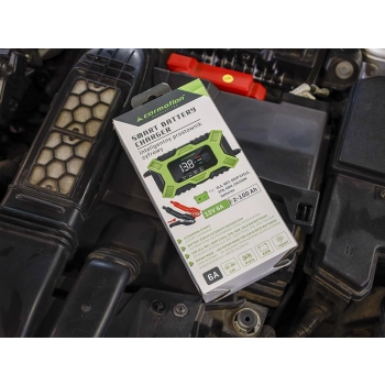 Inteligentny prostownik cyfrowy do akumulatorów 12V 6A, 2-100 Ah