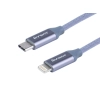 Kabel do ładowania i synchronizacji, w oplocie z mikrofibry, 120 cm, USB-C > Lightning