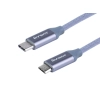 Kabel do ładowania i synchronizacji, w oplocie z mikrofibry, 120 cm, USB-C > micro USB