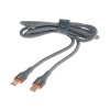 WAYME Kabel do ładowania i synchronizacji, w oplocie z mikrofibry, 100 cm, USB-C > USB-C PD, max 65W