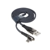 WAYME Kabel do ładowania i synchronizacji, w oplocie z mikrofibry, 100 cm, USB > kątowe USB-C, max 30W