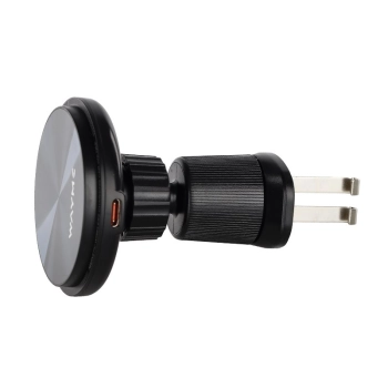 WAYME Uchwyt magnetyczny na wlot powietrza z ładowarką indukcyjną 15W + kabel USB > USB-C 100 cm