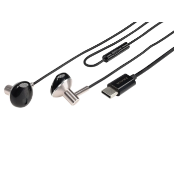 WAYME Słuchawki douszne przewodowe z mikrofonem, wtyczka USB-C