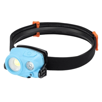 Lampa czołowa 3W COB LED 400 lm + 2W SMDLED 200 lm, akumulatorowa