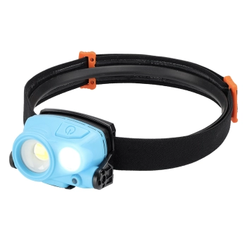 Lampa czołowa 3W COB LED 400 lm + 2W SMDLED 200 lm, akumulatorowa