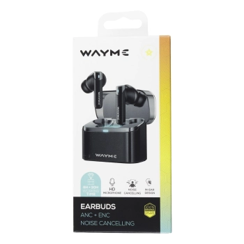 WAYME Słuchawki douszne bezprzewodowe, earbuds, ANC + ENC
