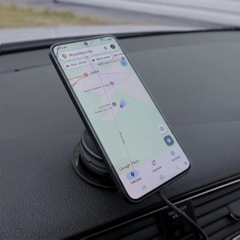 WAYME Uchwyt magnetyczny MagSafe na telefon z automatyczną przyssawką i ładowarką bezprzewodową 15W