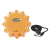 Lampa - flara ostrzegawcza 12 LED + 3 LED, akumulatorowa + kabel USB-C