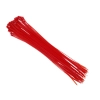 Opaski kablowe nylonowe 300x3,6 mm, czerwone, 100 szt.