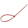 Opaski kablowe nylonowe 300x3,6 mm, czerwone, 100 szt.