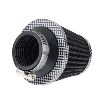 Filtr powietrza stożkowy 74x62x51 mm, czarny/carbon