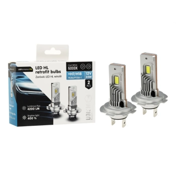 Żarówki VISION LED retrofit H7/H18 HL 12V 35W 4200 lm 6000K, CANBUS, 2 szt.