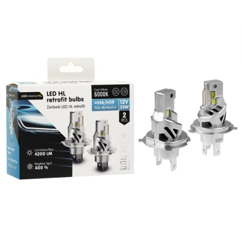 Żarówki VISION LED retrofit H4/H19 HL 12V 35W 4200 lm 6000K, CANBUS, 2 szt.