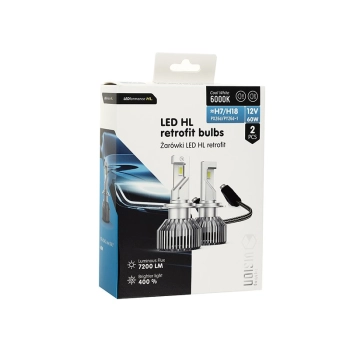 Żarówki VISION LED retrofit H7/H18 HL 12V 60W 7200 lm 6000K, CANBUS, 2 szt.
