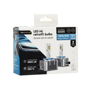 Żarówki VISION LED retrofit D1S/D1R HL 40W 4800 lm 6000K, CANBUS, 2 szt.