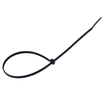 Opaski kablowe nylonowe 300x3,6 mm, czarne, 100 szt.