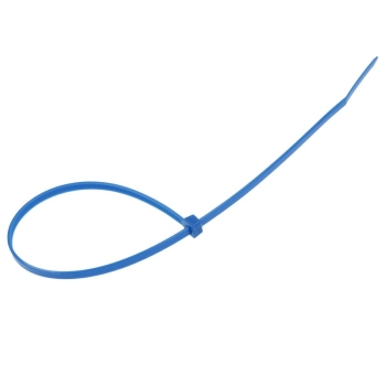 Opaski kablowe nylonowe 300x3,6 mm, niebieskie, 100 szt.