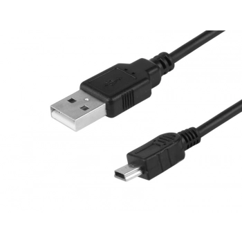 Kabel do ładowania i synchronizacji, 120 cm, tworzywo, USB > mini USB (prosta)