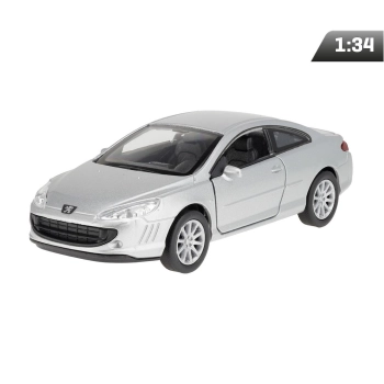 Model 1:34, Peugeot Coupe 407, srebrny