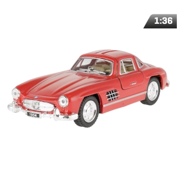 Model 1:36, 1954 Mercedes-Benz 300SL, czerwony