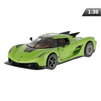 Model 1:36, Koenigsegg Jesko Absolut, zielono-czarny