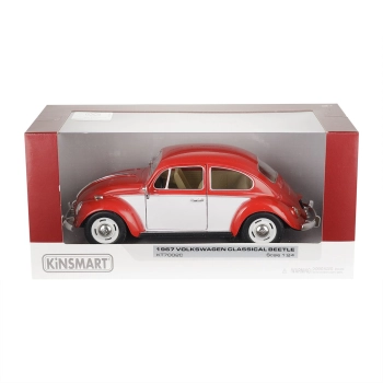 Model 1:24, 1967 VW Classical Beetle, czerwono biały
