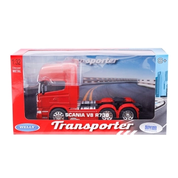 Model 1:32, SCANIA V8 R730, ciągnik, czerwony (C12671SV8C)
