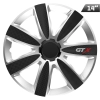 Kołpaki GTX carbon black / silver 14", 4 szt.