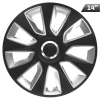 Kołpaki Stratos RC black / silver 14", 4 szt.