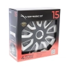 Kołpaki Stratos RC black / silver 15