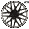 Kołpaki Dakar black / silver 14", 4 szt.