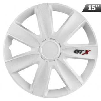 Kołpaki GTX carbon white 15", 4 szt.