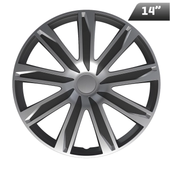 Kołpaki RAZE silver / black 14", 4 szt.