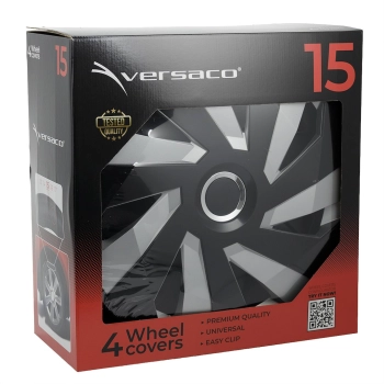 Kołpaki Vector RC black / silver 15