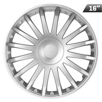 Kołpaki Crystal silver 16", 4 szt.