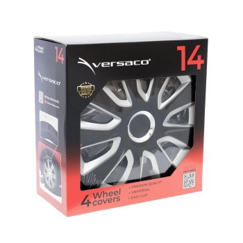 Kołpaki Stratos RC black / silver 14