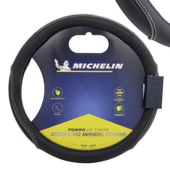 MICHELIN Pokrowiec na kierownicę "M" 36,8-39,4 cm, czarno-szary
